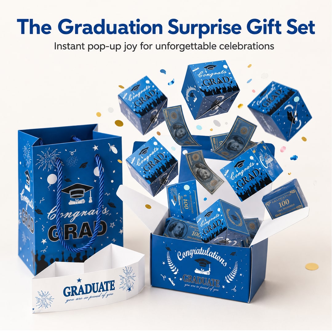 Surprise Pop-Up Gift Box for Graduations & Birthdays
